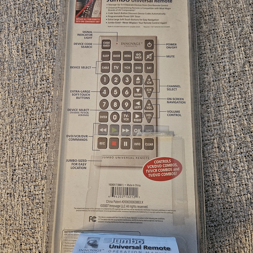 Jumbo Universal Remote - Picture 4 of 5